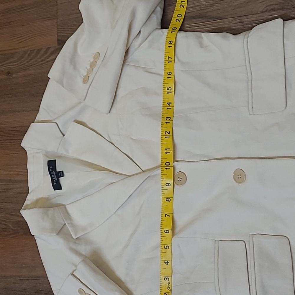 Talbots Women's‎ Cream Blazer for women zise 10 ,used good gondition - Picture 12 of 15